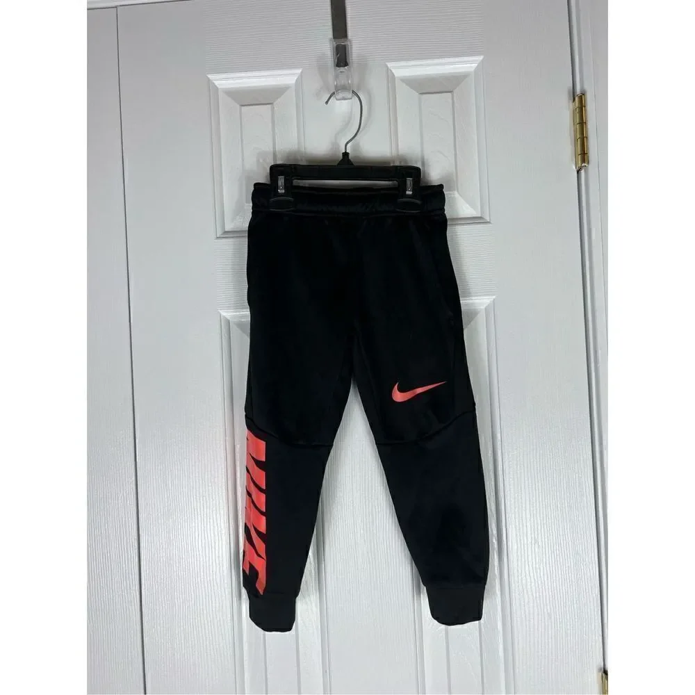 Nike Childs Black Joggers Size 4